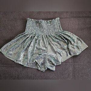 Queen of Sparkles High Waisted Swing Shorts Size Medium